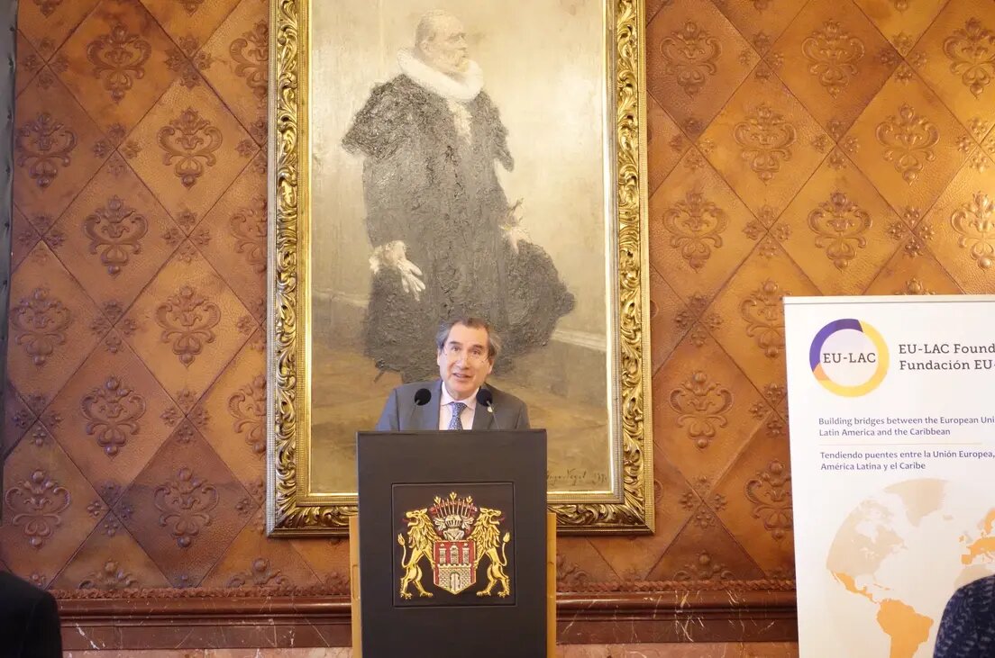 Executive Director Dr Adrián Bonilla at the LAC Herbst 2022 inauguration