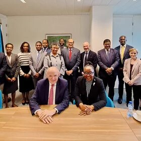 Meeting with representatives of Caribbean states